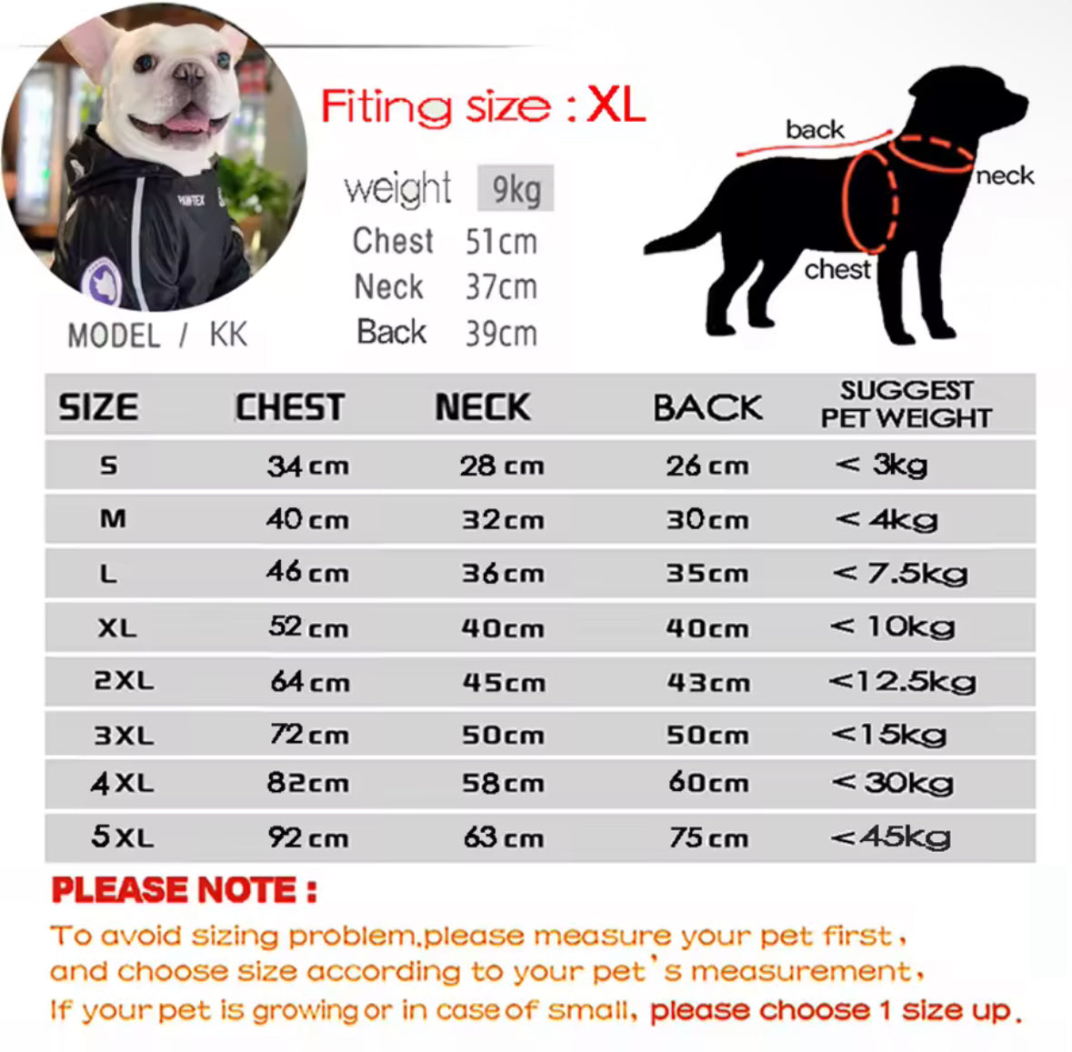 Waterproof Coat The Dog Face Pet Clothes Outdoor Jacket Dog Raincoat Reflective Clothes for Small Medium Large Dogs