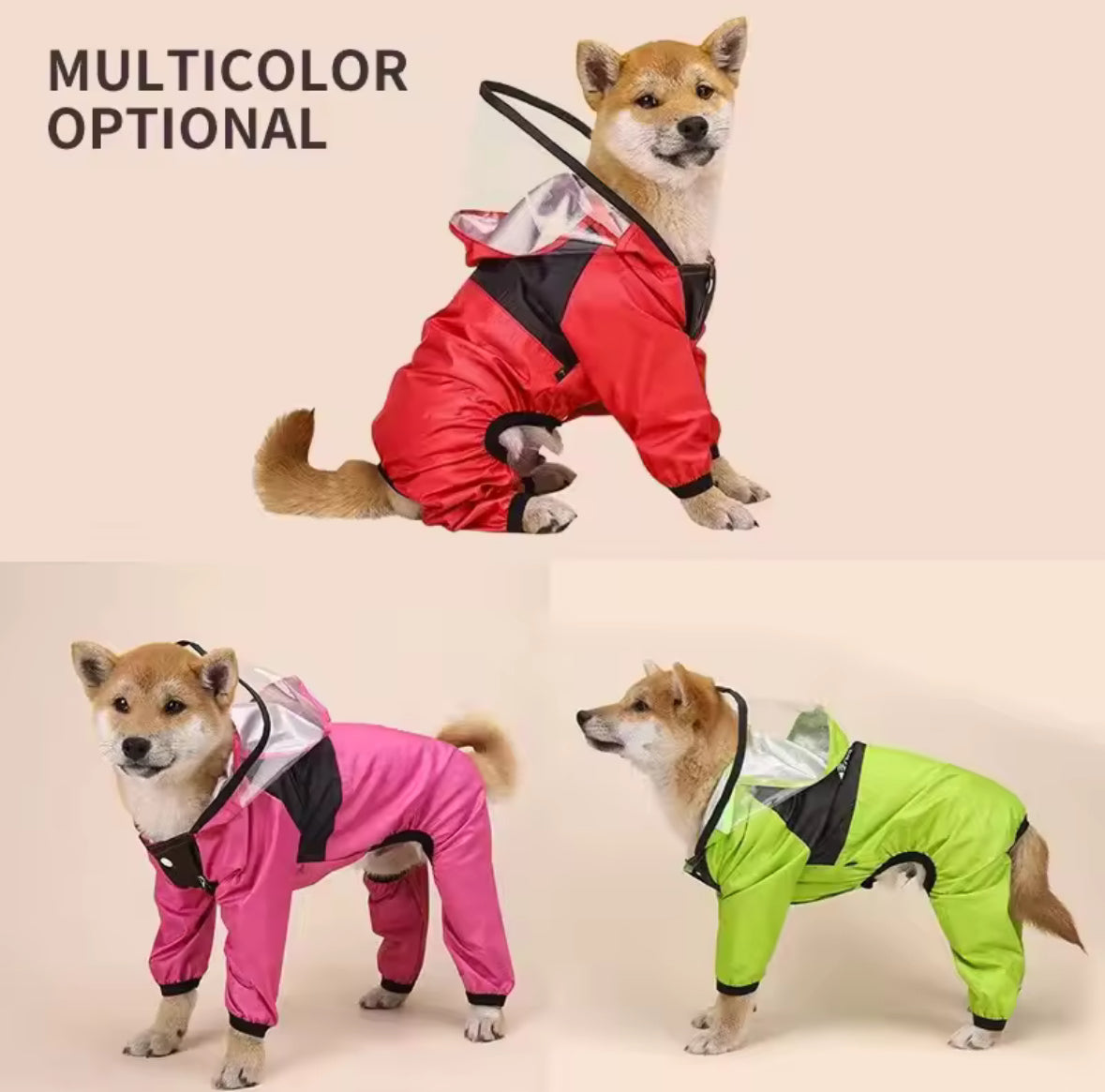 Dog Raincoat Waterproof