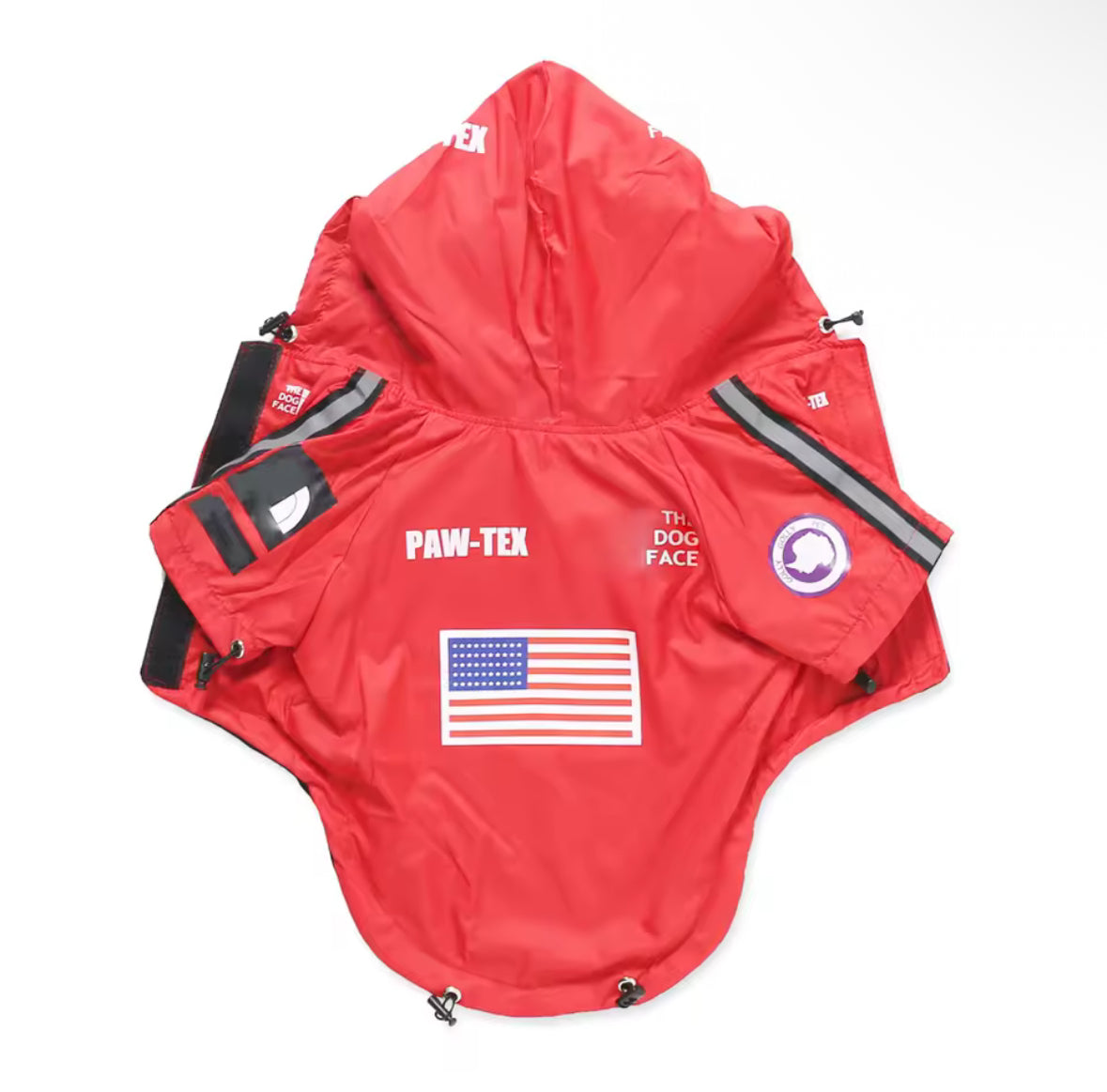 Waterproof Coat The Dog Face Pet Clothes Outdoor Jacket Dog Raincoat Reflective Clothes for Small Medium Large Dogs