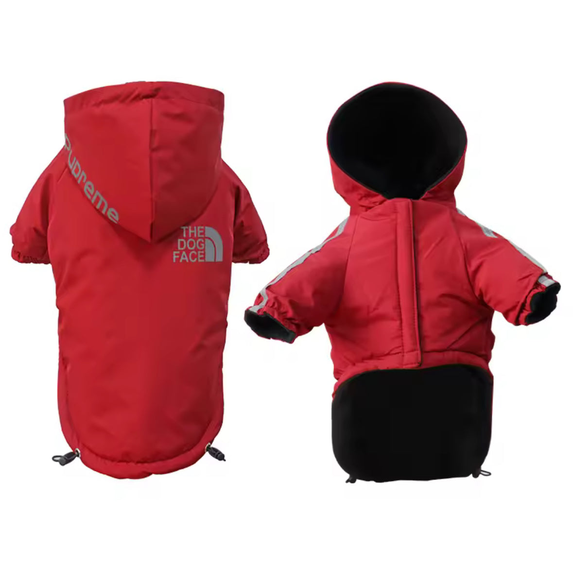 The Dog face winter jacket for dogs waterproof and warm coat cotton!